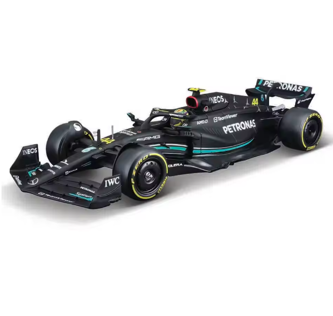 Miniatur Mercedes-AMG Petronas Formel 1 Team 2023 W14E 44 – Lewis Hamilton