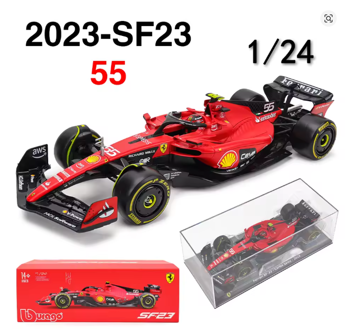 Miniatur Scuderia Ferrari 2023 SF23 55 – Carlos Sainz