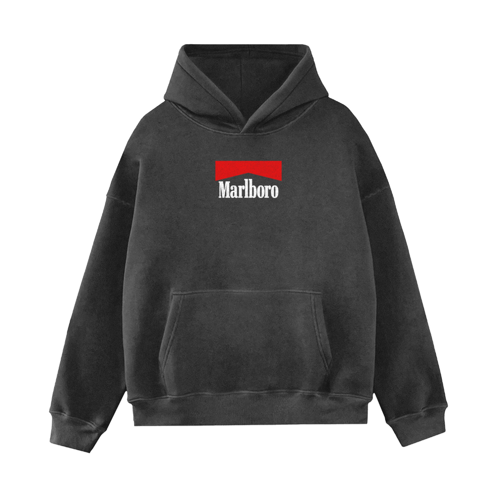 Gewaschener Hoodie im Racing-Stil