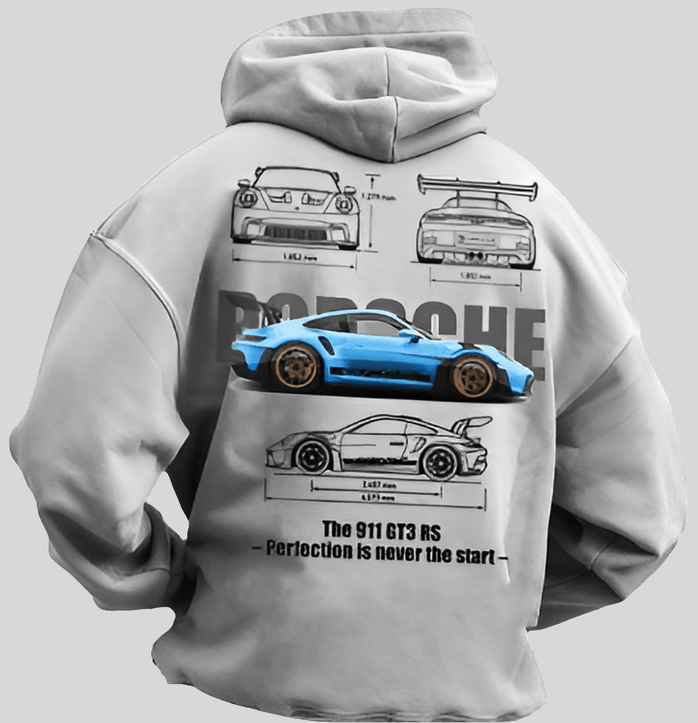 Porsche Blue 911 GT3 RS Kapuzenpullover