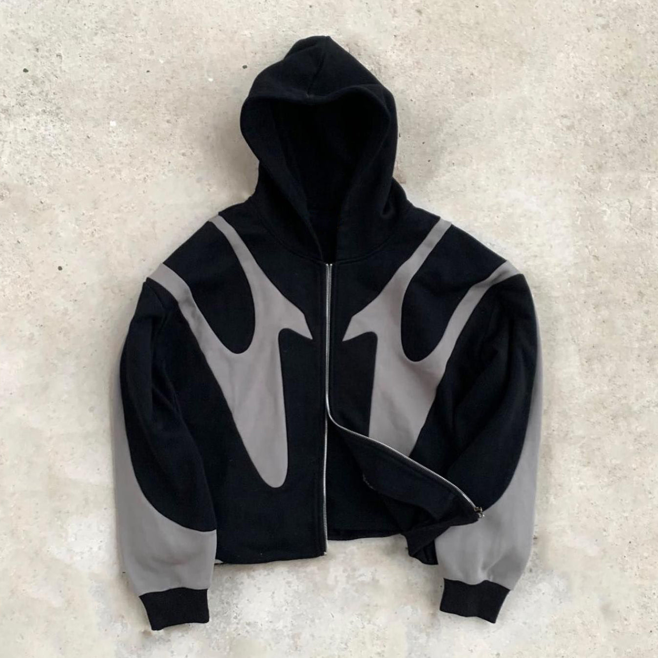 Stitched Black Hoodie